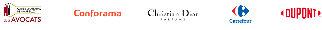 Conseil national des Barreaux, Conforama, Christian Dior, Carrefour, Dupont