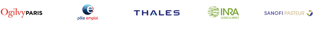 Oglivy Paris, Pole Emploi, Thales, INRA, Sanofi pasteur
